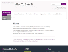 Tablet Screenshot of gladtobakeit.com